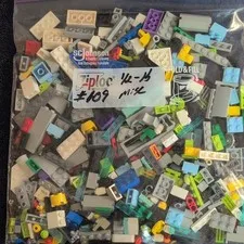 LEGO Bulk Lot Mixed Multicolor Plastic Bricks & Pieces Parts in Bag #109 1/2LB