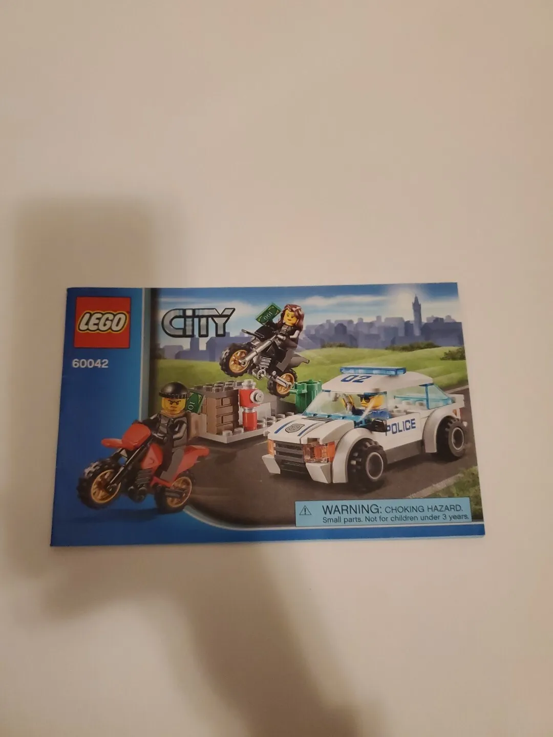 LEGO City 60042: High Speed Police Chase Instruction Manual ONLY