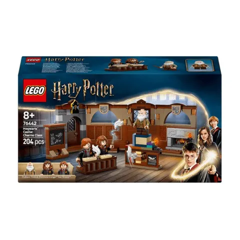LEGO 76442 Castle Charms Class, Wizard Classroom with Minifigures, 204 Pieces