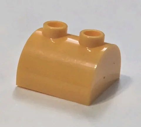 LEGO Parts - Light Orange Slope, Curved 2 x 2 Double 2 Hollow Studs - No 30165