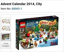 2014 LEGO CITY: City Advent Calendar (60063)