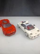 Incomplete LEGO Speed Champions 76908 Lamborghini Countach & Ferrari76895. 