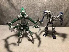Lego Bionicle 8622  8623 Nidhiki  Krekka Incomplete Good Condition G2U