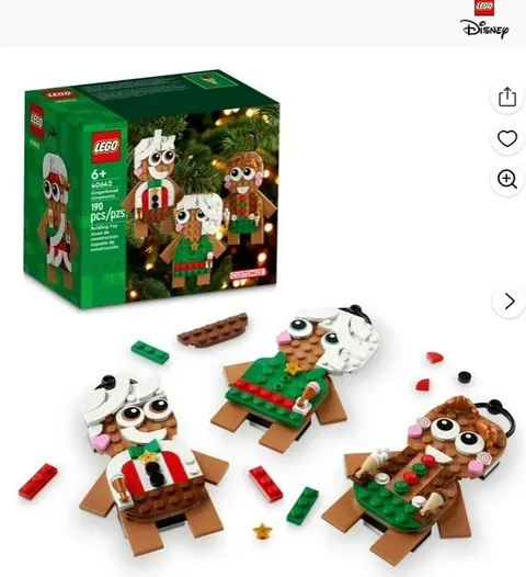 Lego 40642 Gingerbread Ornaments Retired 190 pieces New Sealed