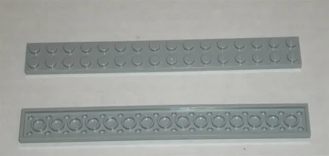 LEGO NEW 2x16 Light Bluish Grey Plate (2x) 4211486 Brick 4282