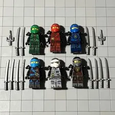 LEGO NINJAGO The Hands of Time Minifig Zane 70624 Lot Of 6 G3 68