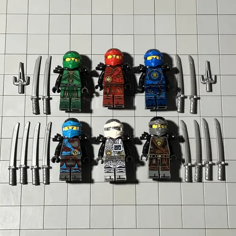 LEGO NINJAGO The Hands of Time Minifig Zane 70624 Lot Of 6 G3 68