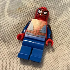 LEGO Spider-Man Minifigure Marvel Red Mask Blue Suit Plastic Figure