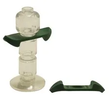 2x LEGO Minifigure Shoulder Armor Pointed Ends Dark Green Minifig Accessory