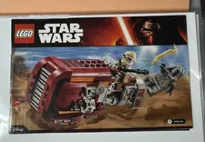 LEGO Star Wars Rey's Speeder Force Awakens 75099 Instruction Manual ONLY Retired