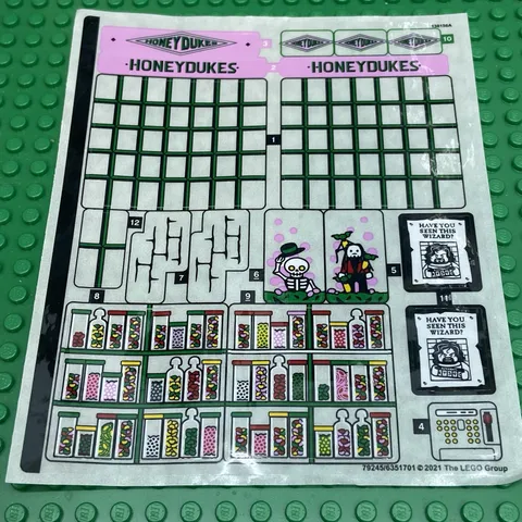 LEGO Sticker Sheet for Set 76388 Sheet #1 Hogsmeade Village Visit New Authentic