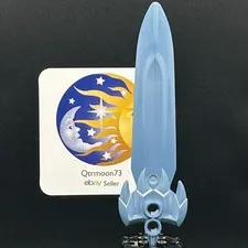 LEGO Brand KNIGHTS KINGDOM Large Figure Weapon PART ~50623~ PEARL SAND BLUE x1