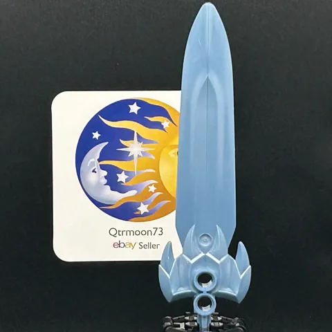 LEGO Brand KNIGHTS KINGDOM Large Figure Weapon PART ~50623~ PEARL SAND BLUE x1