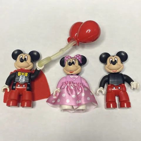 LEGO Duplo Disney Mickey Mouse & Minnie Figure & Balloons Birthday Parade Lot 3