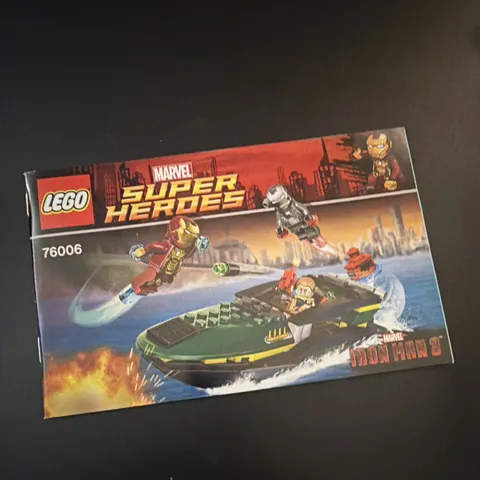 LEGO Marvel Super Heroes Iron Man 3 76006 Illustrated Instruction Booklet