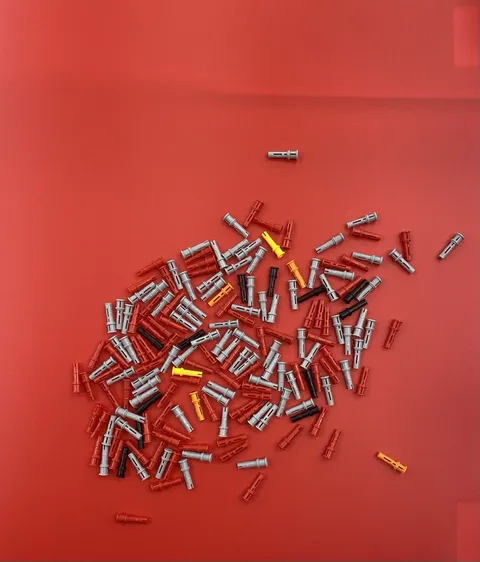 Approx. 150x LEGO Technic Friction Pin Connector Parts Lot Mixed Colors 