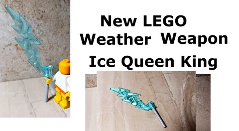 New LEGO Weather BOLT Weapon ICE STAFF King Queen Polar Lord Control Nature LOVE