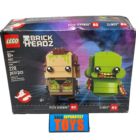 LEGO BrickHeadz PETER VENKMAN 62 & SLIMER 63 #41622 sealed NEW 2018 brick Headz