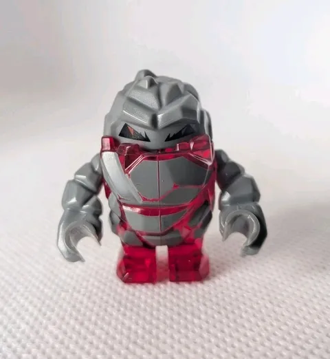 LEGO ® minifig pm003 - rock monster - meltrox (trans-red)