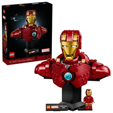 LEGO Marvel Iron Man MK4 Bust 76327 Building Set Adult 18+ Minifigure