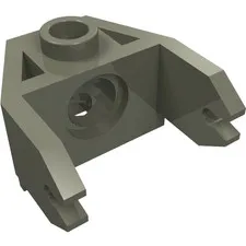 LEGO Part 2607 - Dark Gray Magnet Holder 2 x 3
