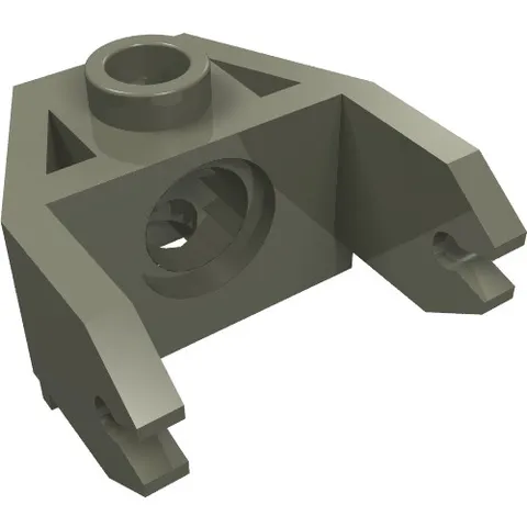 LEGO Part 2607 - Dark Gray Magnet Holder 2 x 3