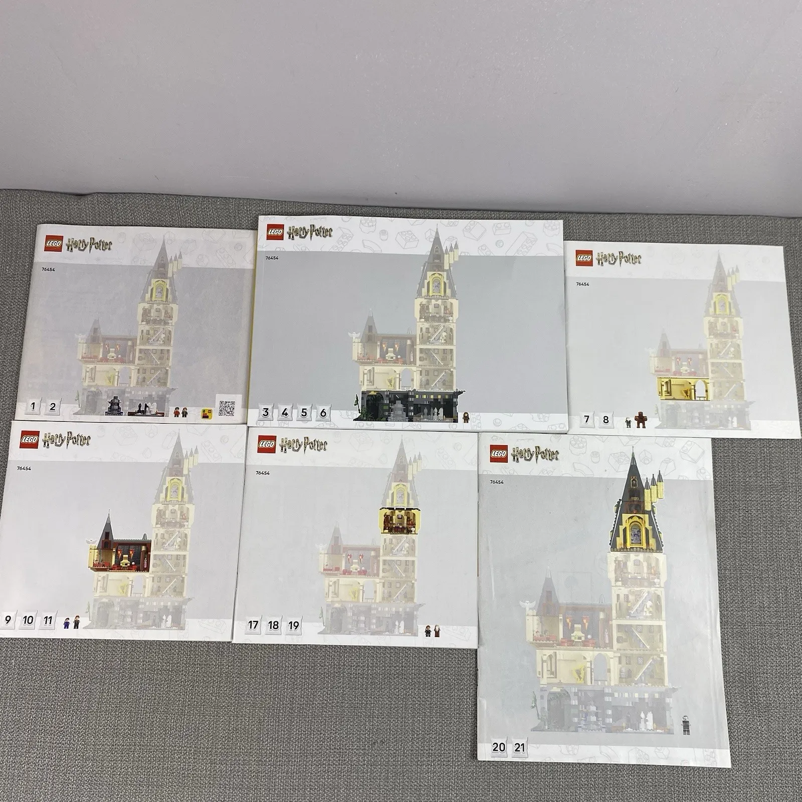 LEGO Harry Potter Main Tower 76454 Instruction MANUALS INLY Complete Set 6