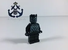 LEGO 2018 MARVEL Minifigure Black Panther Blue Highlight sh0478 Super Hero 76099