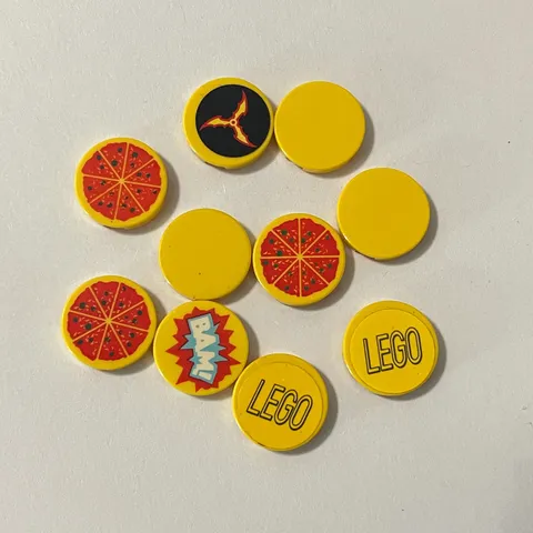 Lego 14769 4150 Yellow Replacement Add-on Parts Pieces Lot of 10