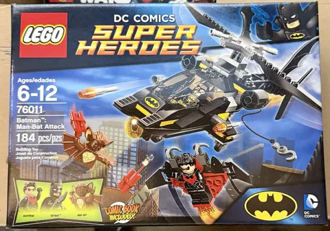 LEGO DC Comics Super Heroes Batman: Man-Bat Attack 76011 184 pcs Ages 6-12 Box