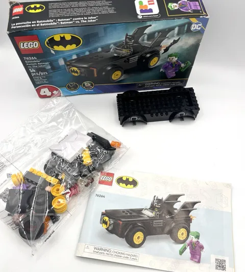 Lego Batmobile Pursuit 76264 Batman Vs Joker 54 Pcs Age 4+ Learn to Build Set