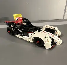 LEGO Built Race Car Model Porsche, complete and original, used as set display