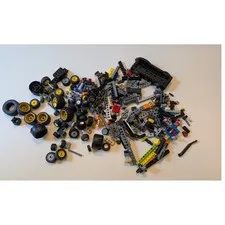 LEGO Technic Bulk Lot Multicolor Mixed Wheels Gears Axles Chassis Parts
