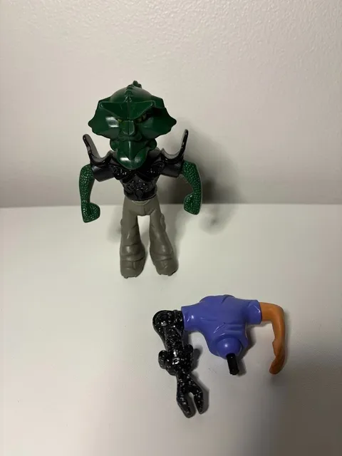 Vintage Galidor Lego McDonalds Euripides Action Figure Toy Green 2002 Bonus tors