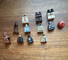 LEGO Star Wars Printed Minifigure Parts Lot Torsos Legs Helmet 11 Pieces