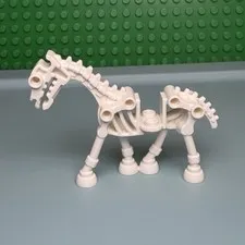 LEGO Skeleton Horse Minifigure White 59228 74463 Non Glow Fantasy Castle F12