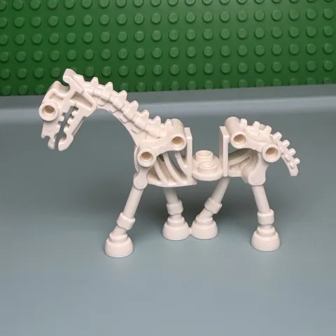 LEGO Skeleton Horse Minifigure White 59228 74463 Non Glow Fantasy Castle F12