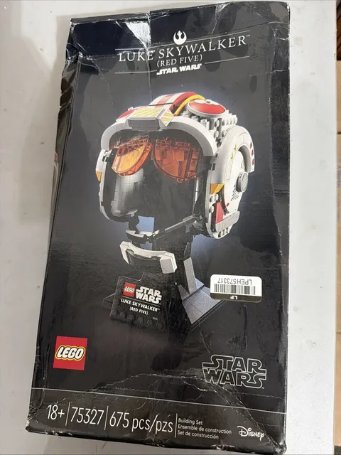 Luke Skywalker Red Five Helmet Lego 75327 New Sealed Box Damage