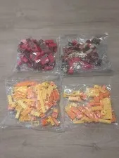 LEGO Assorted Pieces New In Bag Red And Orange Lot Of 4 Bags Blocks Pieces