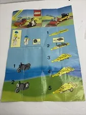 Legoland 6633 Lego LEGOLAND ROAD REBEL Manual BOOKLET ONLY 90s Vintage 120061