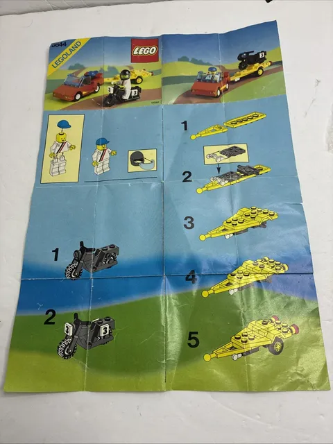 Legoland 6633 Lego LEGOLAND ROAD REBEL Manual BOOKLET ONLY 90s Vintage 120061