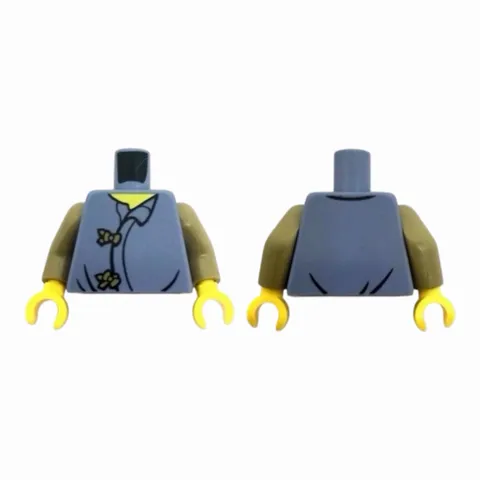 LEGO Minifigure Torso Robe with 2 Dark Tan Clasps