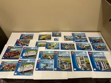 (22) LEGO City Town Police Fire set 60047 7213 7738 60044 Instruction Manual Lot