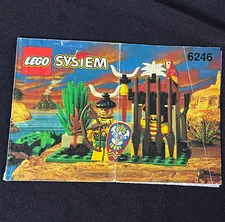 LEGO System 6246 Crocodile Cage Pirates Illustrated Manual Booklet English 1994