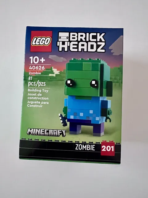 Lego 40626 Minecraft Brickheadz Zombie Retired New In Sealed Box