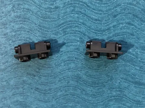 LEGO PART 3938 1X2 HINGE BRICK 2 PIECES (BLACK)