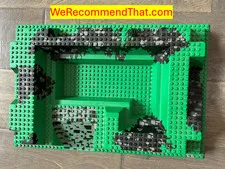 LEGO Baseplate Raised (6261px1) 32 x 48 x 6 with Center Pit w/ Stones (6090)