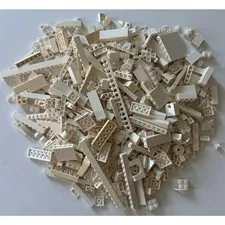 1.8 lb Assorted White/Clear Lego Bricks As Is/No Sets