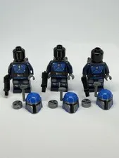 Lego Star Wars Mandalorian Warrior Minifigure sw1345 Lot Of 3 With Blasters