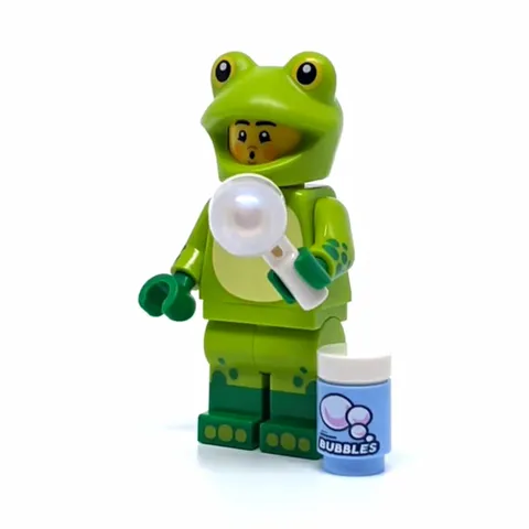 LEGO Minifigures Series 28 #5 Frog Costume Minifigure w/ Bubbles Accessory